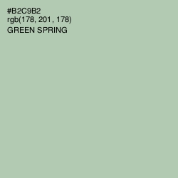 #B2C9B2 - Green Spring Color Image